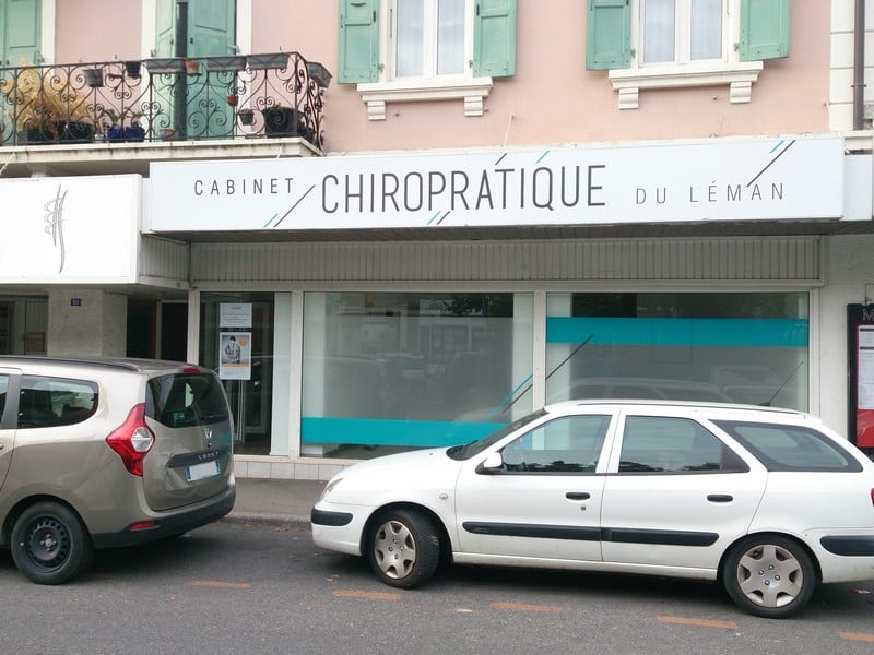 Devanture du Cabinet Chiropratique du Léman